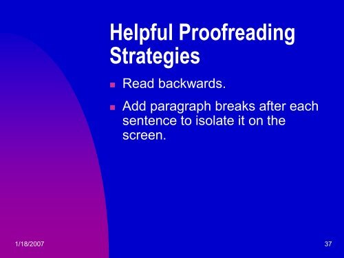 Editing for Clarity and Proofreading for Correctness