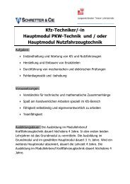 Kfz-Techniker/-in Hauptmodul PKW-Technik und / oder Hauptmodul ...