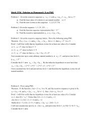 Math 2534 Solution to Homework 8 on PMI