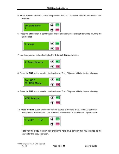 CD-R Duplicator User's Guide - Kingdom