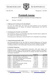 Protokoll-Auszug - Schoppernau