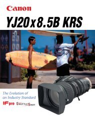 Canon YJ20x8.5B KRS brochure - Creative Video