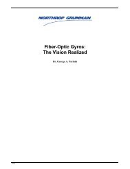 Fiber-Optic Gyros - Northrop Grumman Electronic Systems ...