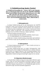 2. Kollektivvertrag Austro Control - Gewerkschaft der Post- und ...