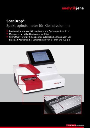 Produktflyer ScanDrop - Analytik Jena AG
