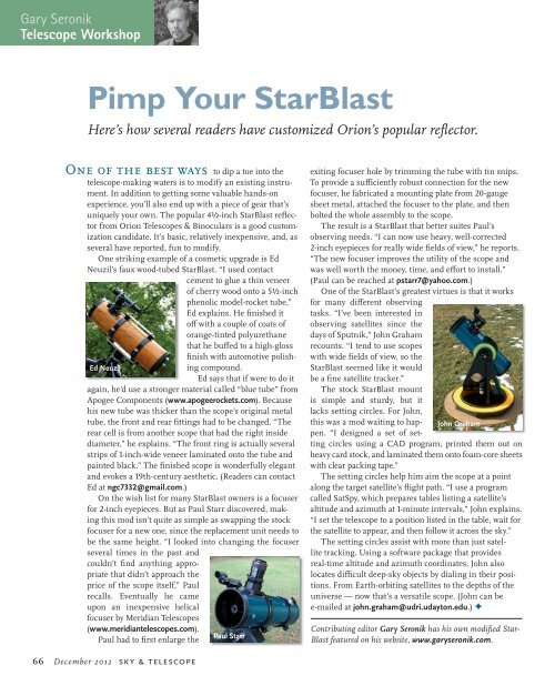 Sky & Telescope Magazine December 2012 - TuLaTri.com