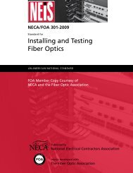 Installing and Testing Fiber Optics - NECA