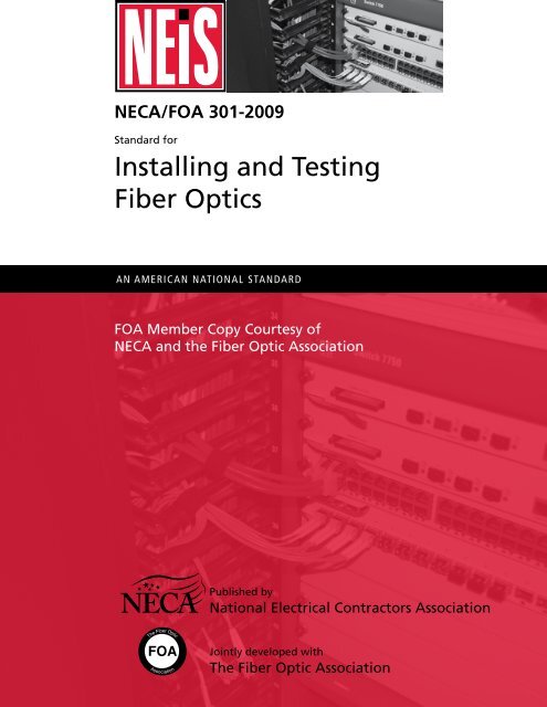 The FOA Reference For Fiber Optics - Testing Installed FIber Optic Cable  Plants - 5 Ways