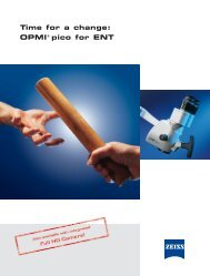 Time for a change: OPMI® pico for ENT - Carl Zeiss Meditec