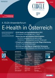 4. ELGA-Anwenderforum - Business Circle