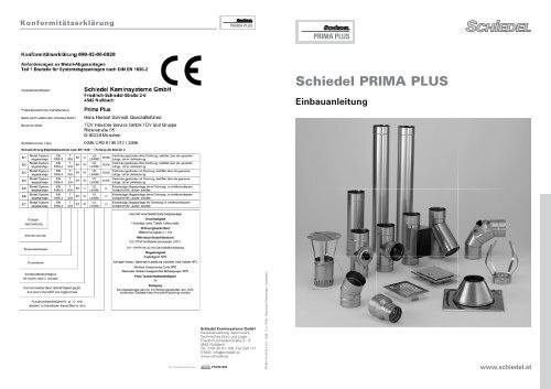 /Ø 130 mm Schiedel Prima Plus Doppelwandfutter f/ür Ofenrohr