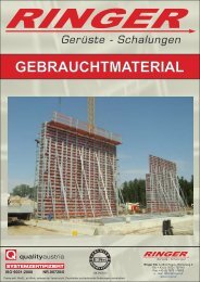 GEBRAUCHTMATERIAL - Ringer KG