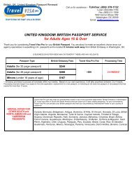 UNITED KINGDOM/ BRITISH PASSPORT ... - Travel Visa Pro