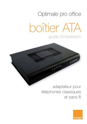 guide d'installation ATA Sagem 3102 - Assistance Orange