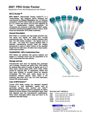 MTS Roller™ - Microneedle