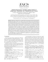 Ultrafast Spectroscopic and Matrix Isolation Studies of p-Biphenylyl ...