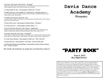 Party Rock Party Rock Party Rock - Davis Dance Academy