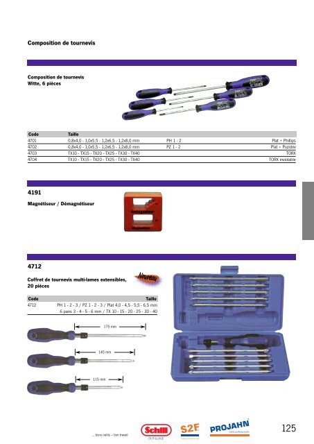 Outils professionnels - Projahn