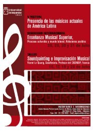 Afiche Taller Seminario Conciertos - Universidad de Valparaíso