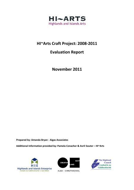 Craft Report HI-Arts Craft Project Evaluation Report Final