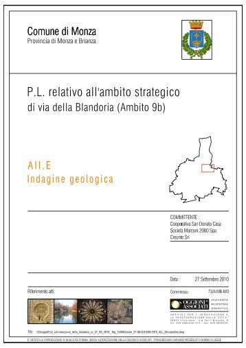 All E: Indagine geologica - Comune di Monza