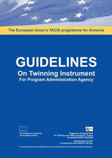1.2. institutional framework of twinning operations in armenia - PAO