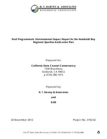 Draft Programmatic EIR - California Coastal Conservancy - State of ...