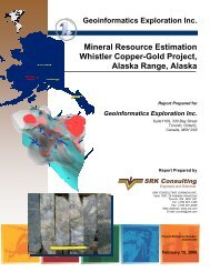 Mineral Resource Estimation Whistler Copper-Gold Project, Alaska ...