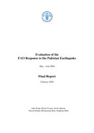Evaluation of the FAO Response to the Pakistan Earthquake ... - alnap