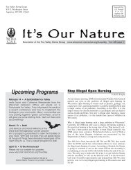 Upcoming Programs - John Muir Chapter Sierra Club