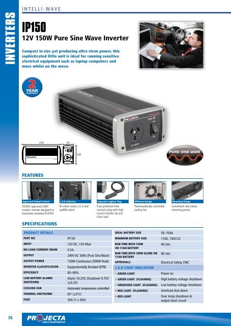 MODIFIED SINE WAVE INVERTERS INTELLI-WAVE ... - the Projecta