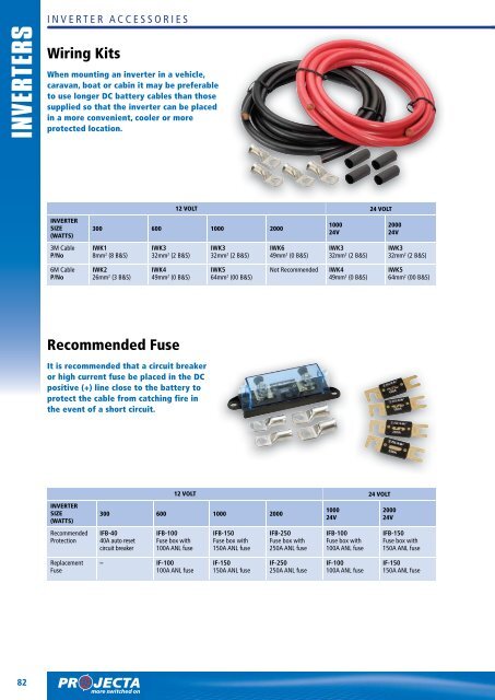 MODIFIED SINE WAVE INVERTERS INTELLI-WAVE ... - the Projecta