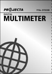 MULTIMETER - the Projecta