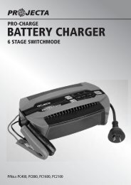 pro-charge 6 stage switchmode battery charger - the Projecta