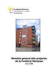 Memòria general dels projectes de la Fundació ... - Xarxa Òmnia