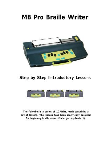 MB Pro Braille Writer - Set BC