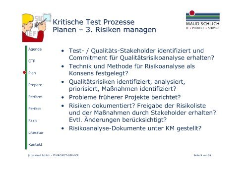 Maud Schlich: Critical Testing Process. Überblick über die - CC GmbH