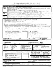 CLIENT REGISTRATION FORM • DAAS 101 - NC Department of ...