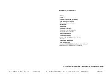 Plec de condicions - Ajuntament de Sant Andreu de Llavaneres