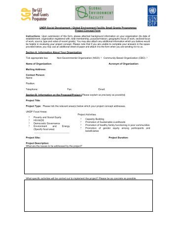 Project Concept form (PDF) - UNDP Trinidad and Tobago