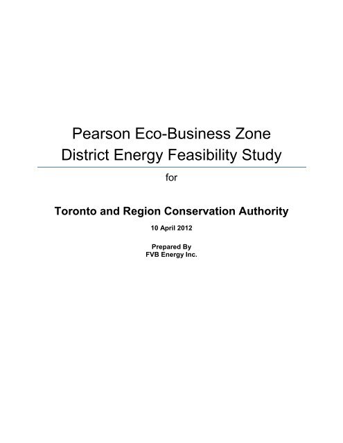 Project Green District Energy Feasibility Study - Partners in Project ...