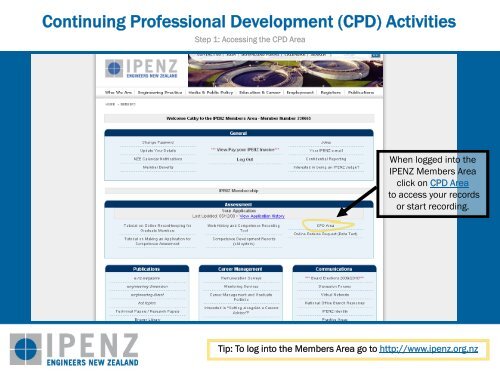 Competence Development Record Keeping Tutorial - Ipenz