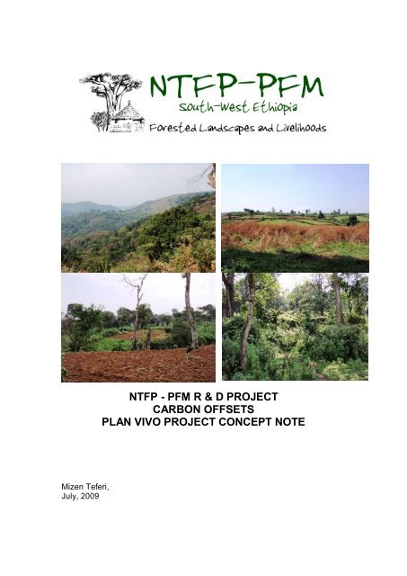 NTFP - PFM R & D PROJECT CARBON OFFSETS PLAN VIVO ...