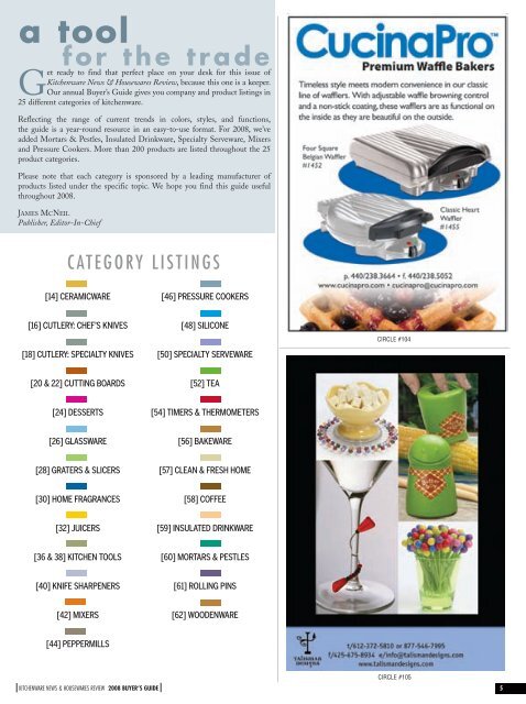 KW BuyersGuide2final.ps, page 1-68 @ Normalize - Kitchenware ...