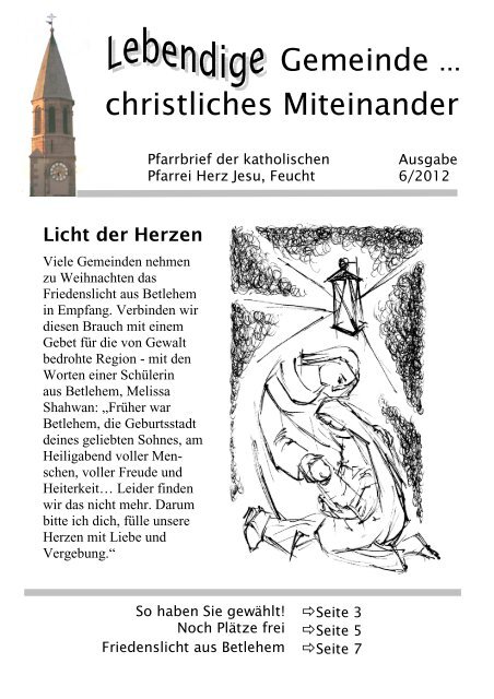 Ausgabe: November 6/2012 - Katholische Pfarrei Herz-Jesu in Feucht