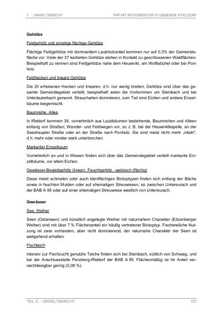 Flächennutzungsplans mit integriertem Landschaftsplan - Gemeinde ...