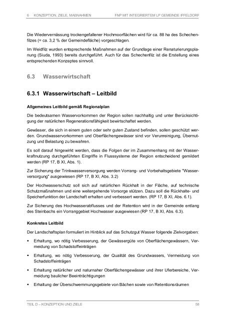 Flächennutzungsplans mit integriertem Landschaftsplan - Gemeinde ...