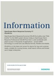OpenScape Alarm Response Economy V1 OScAR-Eco ... - HL2D