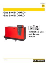 Gas 210 Eco Pro - Technical information - Remeha