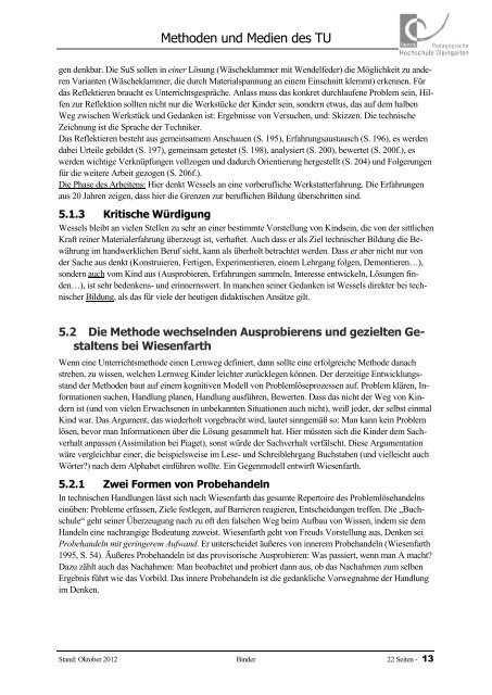 Methoden und Medien - Pädagogische Hochschule Weingarten
